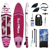 Pro Inflatable SUP Board,stand up paddle board 11ft All-Around inflatable stand up Paddle Board - Military-Grade for Surfing & Expedition, Includes Carbon Paddle & Pro Pump - GiFTiFY