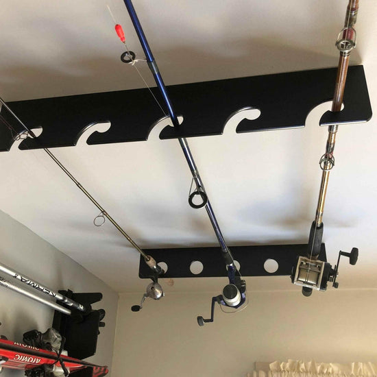 Fishing Rod Rack, Fishing Rod Storage, Garage Storage - GiFTiFY