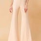 COUNTDOWN THE HOURS WOVEN FLARED PANTS