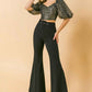 COUNTDOWN THE HOURS WOVEN FLARED PANTS