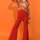 COUNTDOWN THE HOURS WOVEN FLARED PANTS