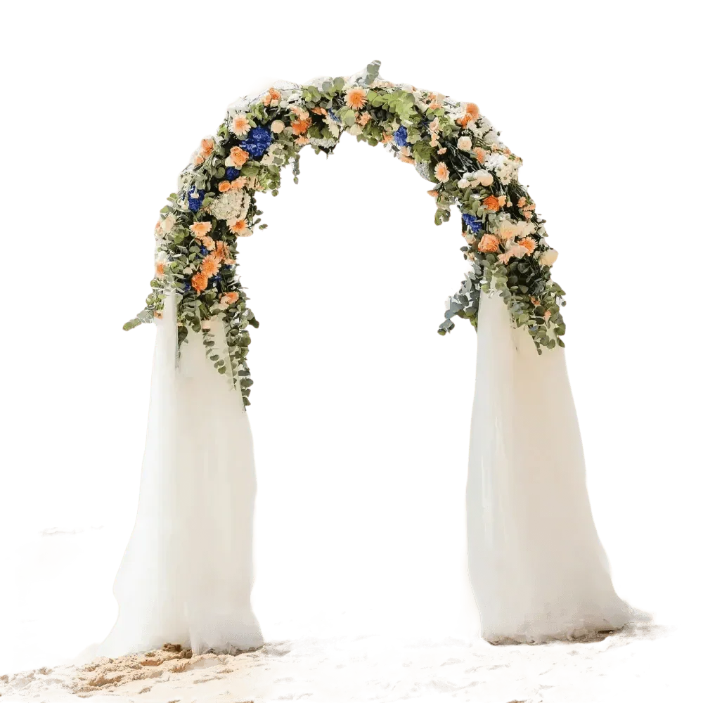 Metal Wedding Arch Floral Decoration - GiFTiFY