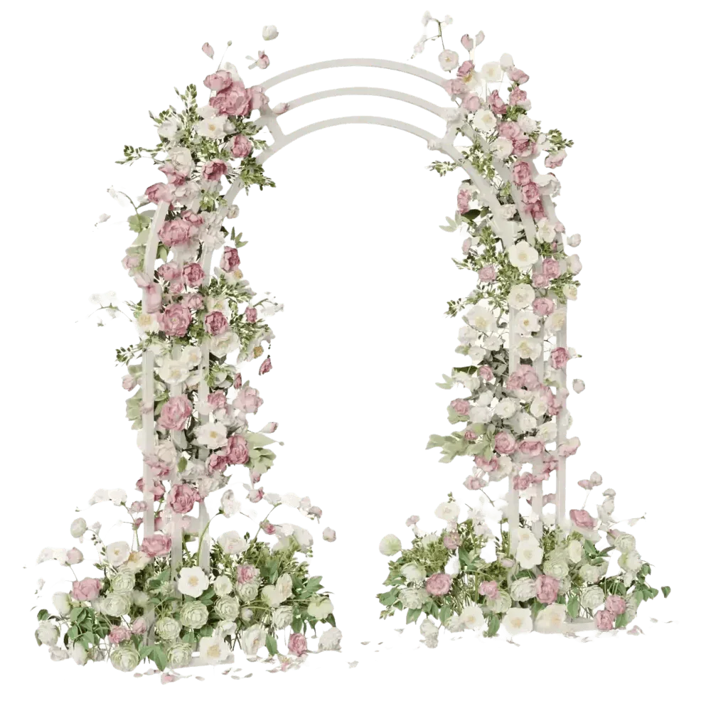 Metal Wedding Arch Floral Decoration Wedding Arch by Wisforfurniture Store
