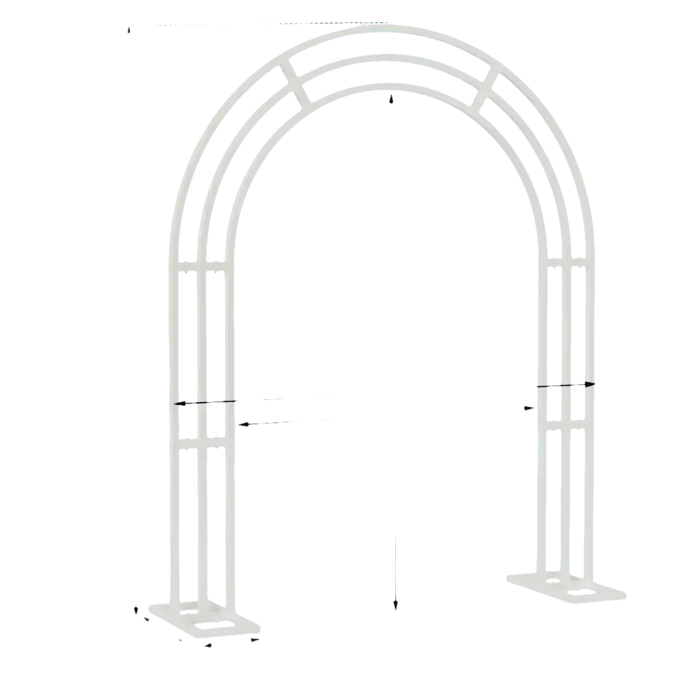 Metal Wedding Arch Floral Decoration Wedding Arch by Wisforfurniture Store