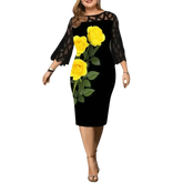 Floral Sheath Dress Women Summer Patchwork Floral Dress Women Floral Print Dress Women Size - GiFTiFY