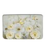 White Flowers Floral Bathroom Set DM6237 180x180cm Style Shower - GiFTiFY