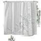 White Flowers Floral Bathroom Set DM6237 180x180cm Style Shower - GiFTiFY