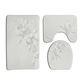 White Flowers Floral Bathroom Set DM6237 180x180cm Style Shower - GiFTiFY