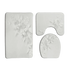 White Flowers Floral Bathroom Set DM6237 180x180cm Style Shower - GiFTiFY