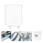 White Flowers Floral Bathroom Set DM6237 180x180cm Style Shower - GiFTiFY