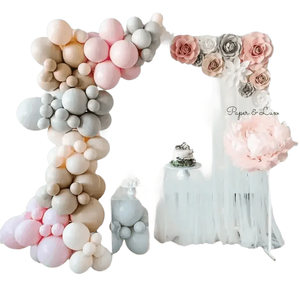 Pink Floral Wedding Backdrop Arch - GiFTiFY