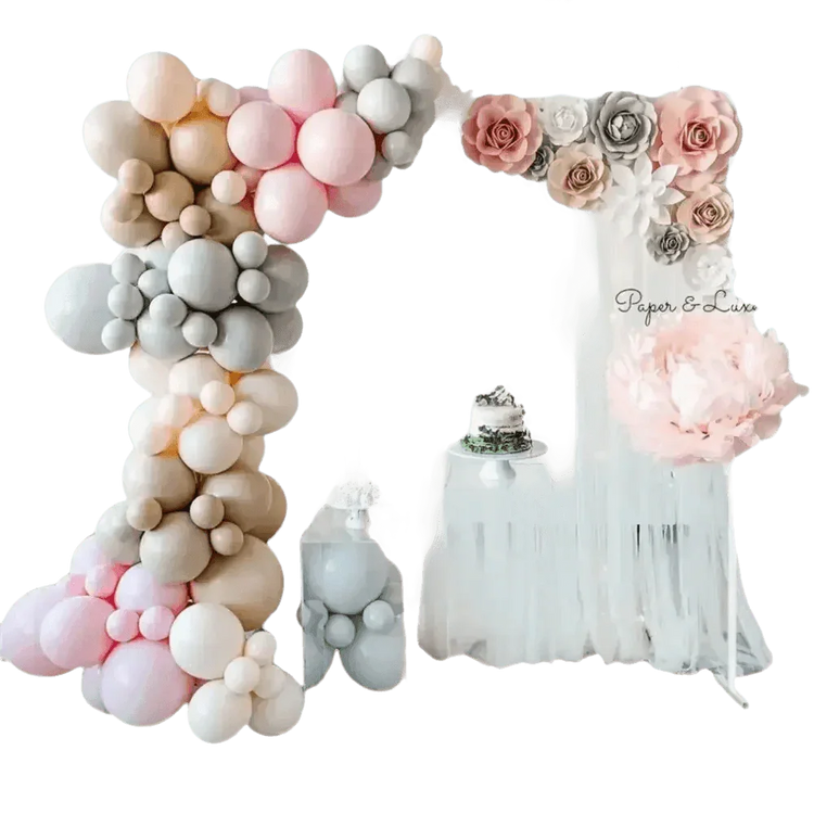 Pink Floral Wedding Backdrop Arch - GiFTiFY