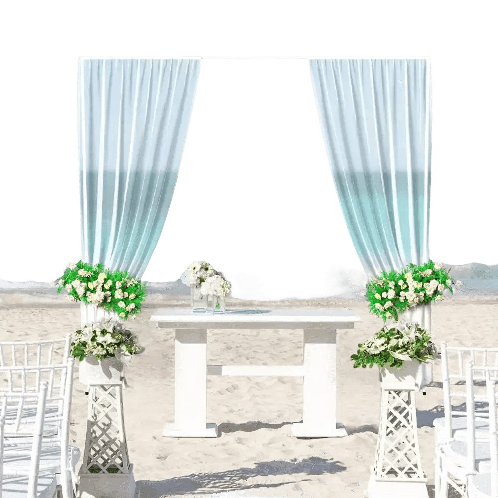 Pink Floral Wedding Backdrop Arch - GiFTiFY