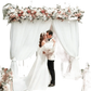 Pink Floral Wedding Backdrop Arch - GiFTiFY