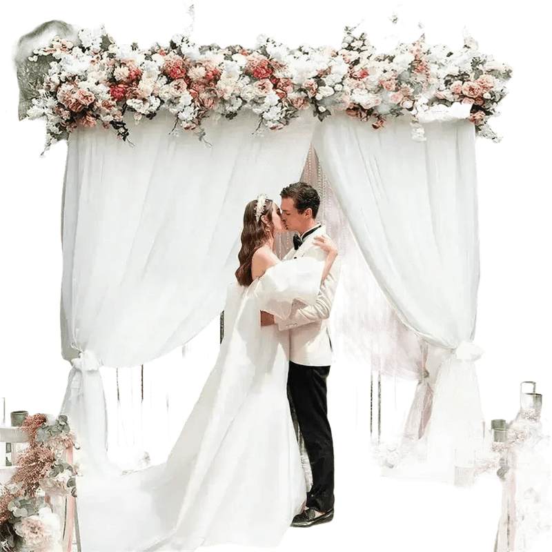 Pink Floral Wedding Backdrop Arch Wedding Decorations by Wisfor Store