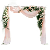 Pink Floral Wedding Backdrop Arch - GiFTiFY