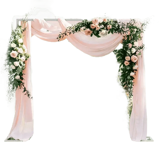 Pink Floral Wedding Backdrop Arch - GiFTiFY