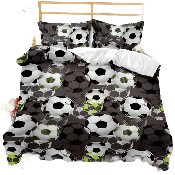 Football Bedding Set Sports 3D Football 240x220cm - GiFTiFY