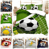 Football Bedding Set Sports 3D Football 240x220cm - GiFTiFY