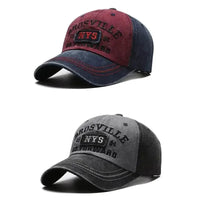 Four Seasons Men's Baseball Cap Casual Wash Embroidered Cap Curved Brim Bowler Sun Hat