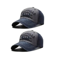 Four Seasons Men's Baseball Cap Casual Wash Embroidered Cap Curved Brim Bowler Sun Hat