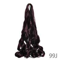 French Curly Braiding Hair 14Inch Synthetic Pre Stretched Loose Wavy Curl Extensions For Women