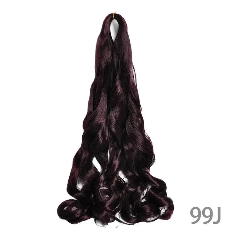 French Curly Braiding Hair 14Inch Synthetic Curly Braiding Hair Pre Stretched Loose Wavy Curl Braiding Hair Extensions For Women - GiFTiFY