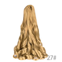 French Curly Braiding Hair 14Inch Synthetic Pre Stretched Loose Wavy Curl Extensions For Women