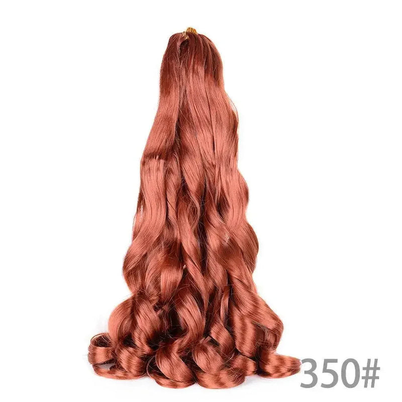 French Curly Braiding Hair 14Inch Synthetic Curly Braiding Hair Pre Stretched Loose Wavy Curl Braiding Hair Extensions For Women Hair Extension by Dropshee
