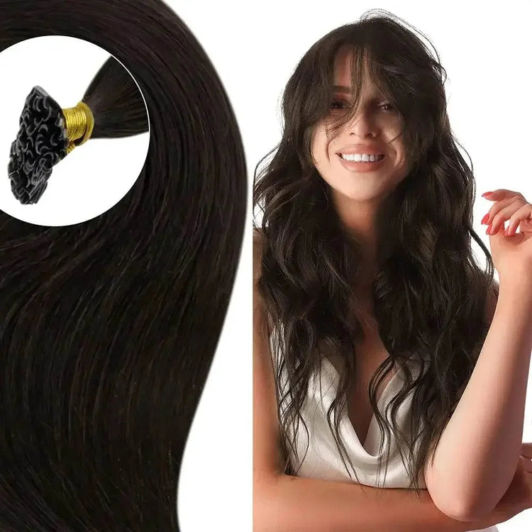 Full Shine U Tip Hair Extensions Fusion Hair Balayage Color 40-50g Keratin Glue Beads Prebonded Human Hair Extensiones - GiFTiFY