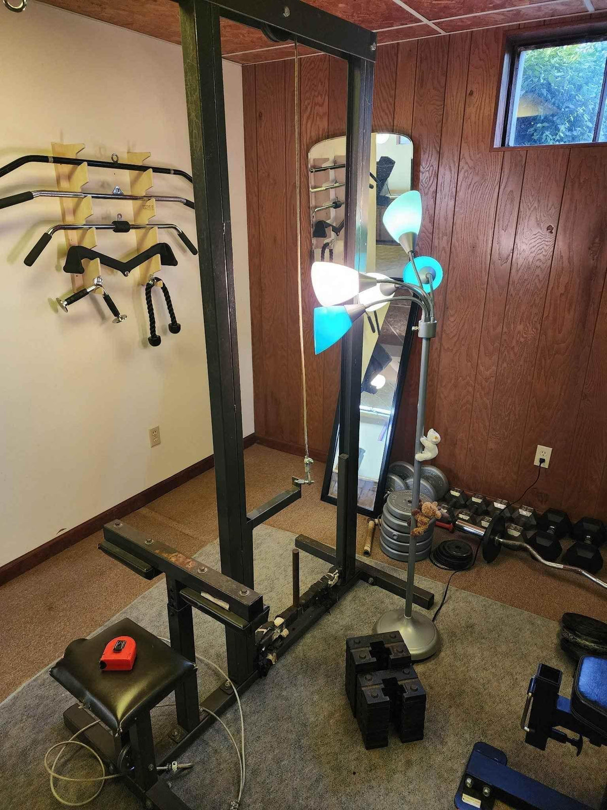 Garage Yard Tool Rack, Yard Tool Storage Rack Organizer for Garages and Rooms by HangThis Up My Shed Organizing System