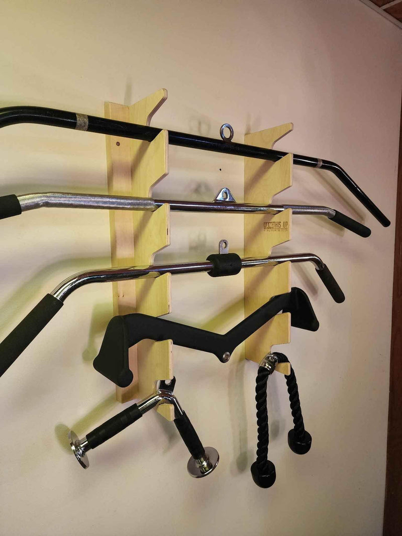 Garage Yard Tool Rack, Yard Tool Storage Rack Organizer for Garages and Rooms by HangThis Up My Shed Organizing System
