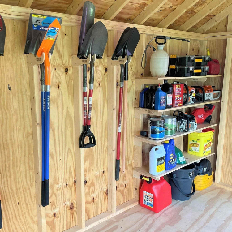 Garden Tool Organizer – Shed Storage Rack for Yard Tools - GiFTiFY