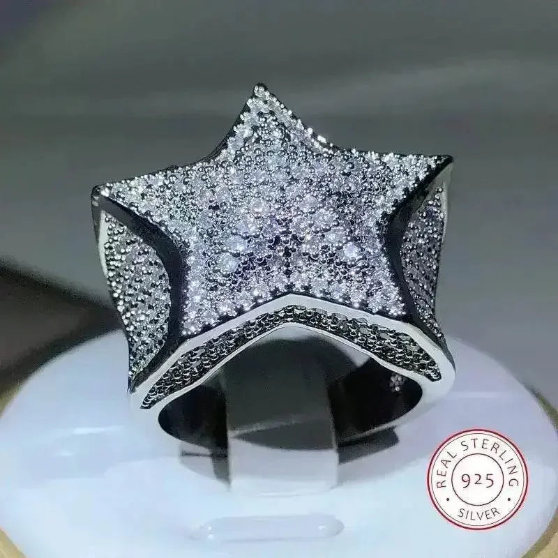 Gem Star Ring Quality Hip Hop Style Jewlery by DSERS