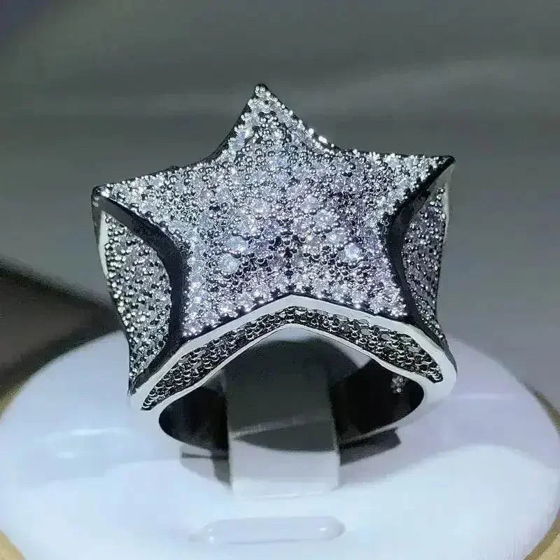 Gem Star Ring Quality Hip Hop Style Jewlery by DSERS