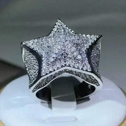 Gem Star Ring Quality Hip Hop Style - GiFTiFY