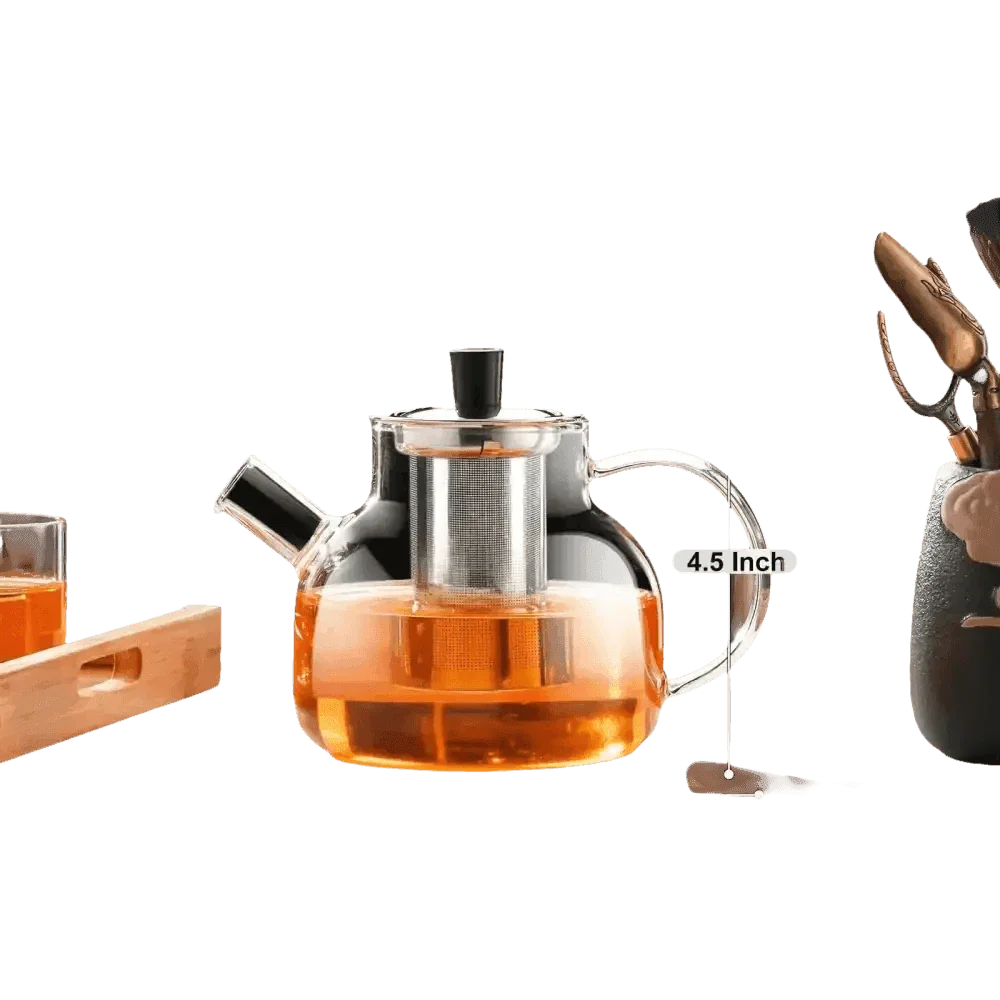 Glass Teapot Camping Water Bottle Glass Water Jug by GIANXI Official Store