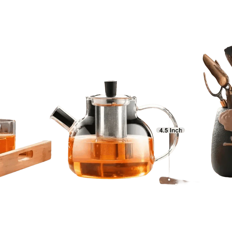 Glass Teapot Camping Water Bottle Glass Water Jug by GIANXI Official Store