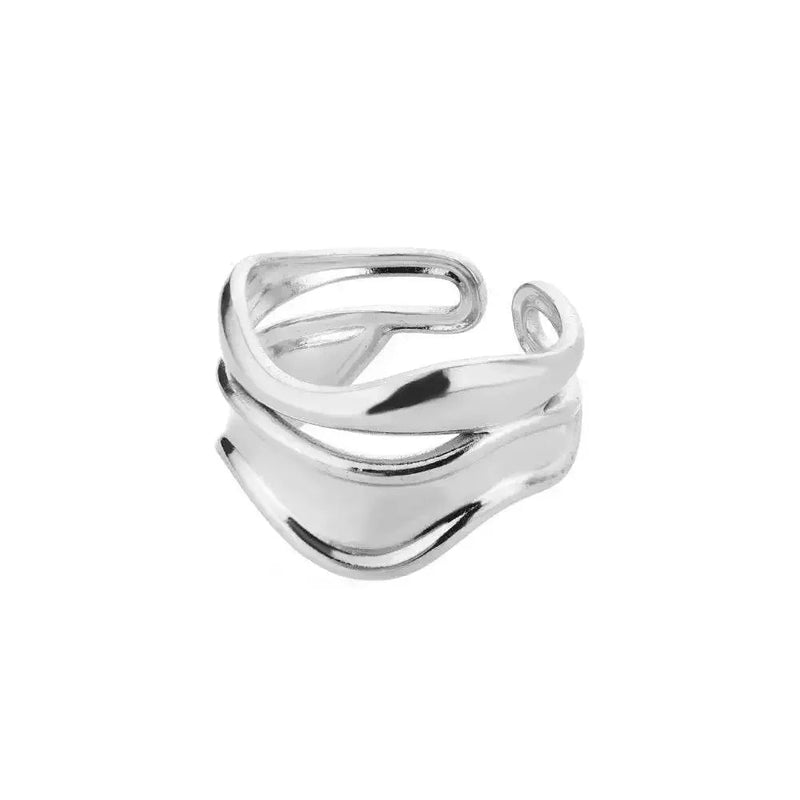 Gold Color Trendy Rings Set Ring Set by Dropshee