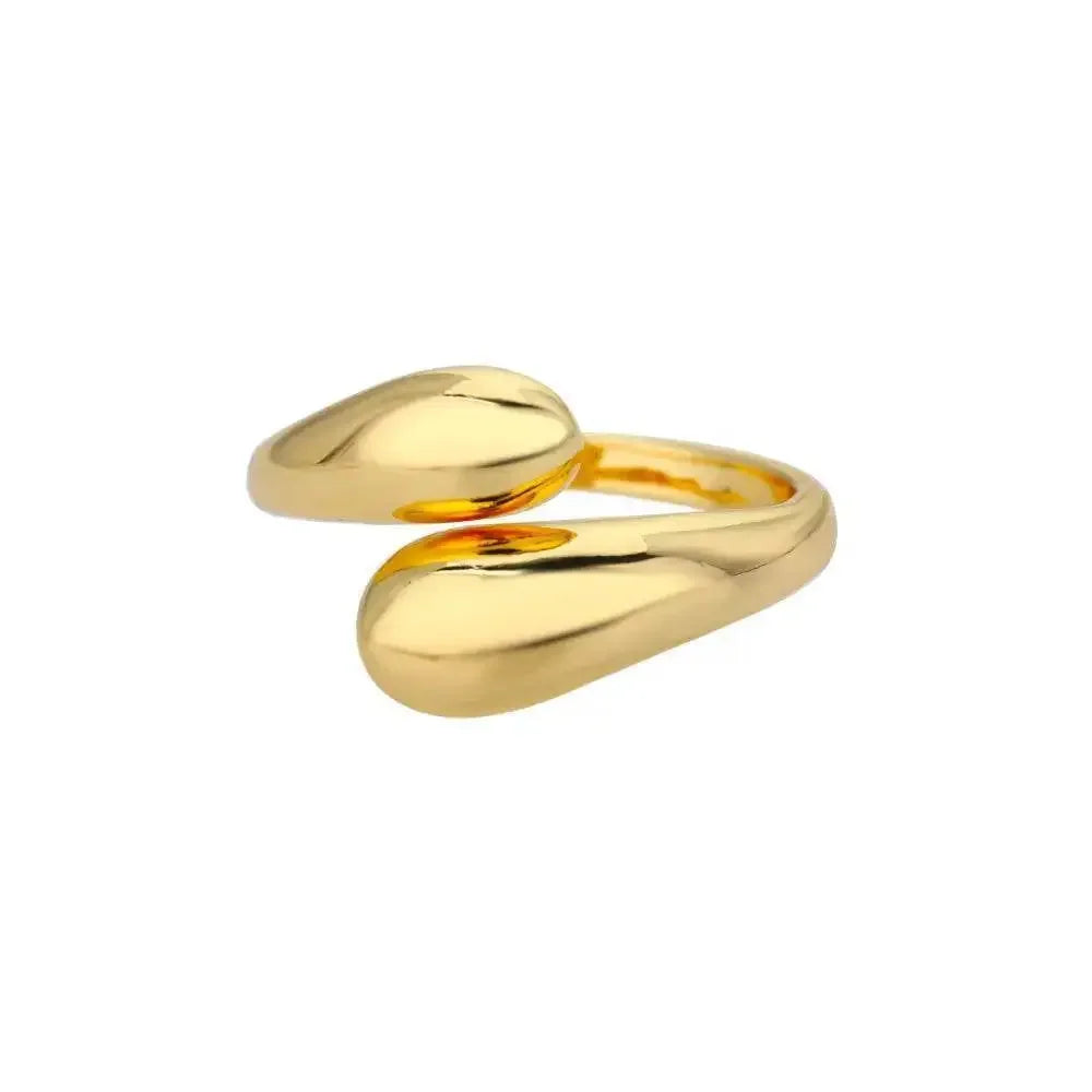 Gold Color Trendy Rings Set Ring Set by Dropshee