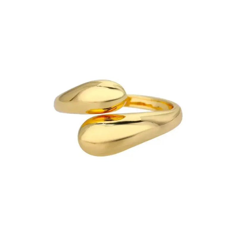 Gold Color Trendy Rings Set Ring Set by Dropshee