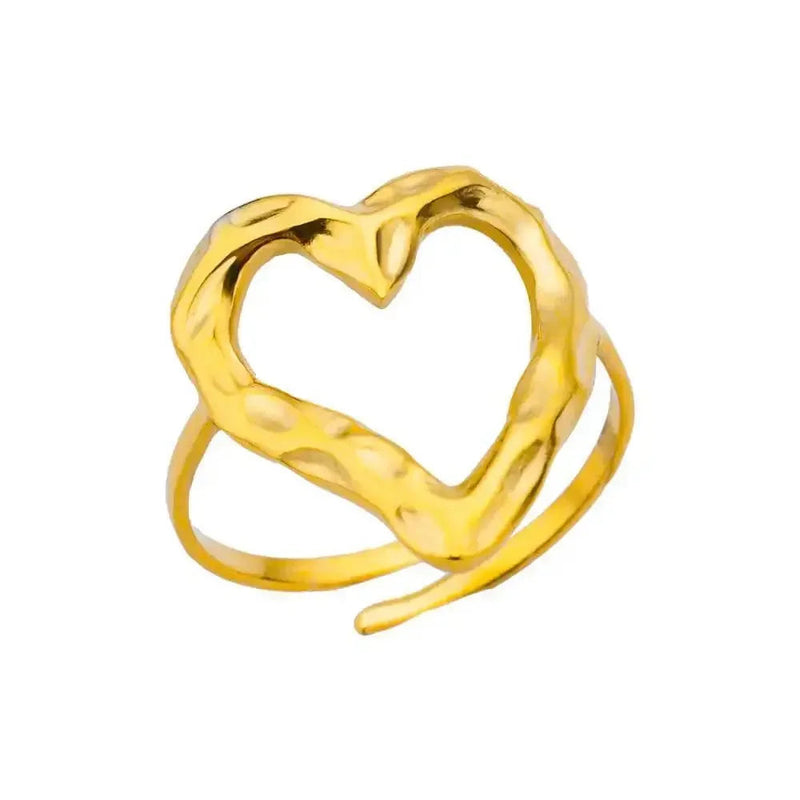 Gold Color Trendy Rings Set Ring Set by Dropshee