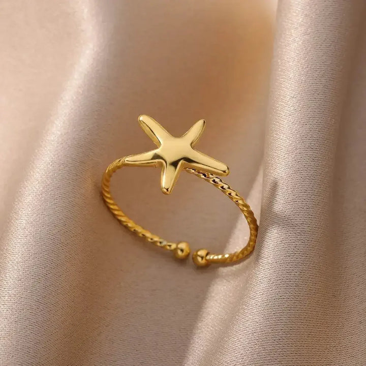 Gold Color Trendy Rings Set - GiFTiFY
