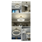 Gold Dia 80cm Crystal Ceiling Pendant Luxury Modest Crystal Chandelier Round Crystal Chandelier - GiFTiFY