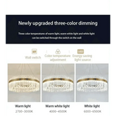 Gold Dia 80cm Crystal Ceiling Pendant Luxury Modest Crystal Chandelier Round Crystal Chandelier - GiFTiFY