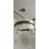 Gold Dia 80cm Crystal Ceiling Pendant Luxury Modest Crystal Chandelier Round Crystal Chandelier - GiFTiFY