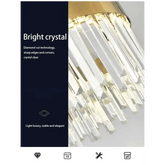 Gold Dia 80cm Crystal Ceiling Pendant Luxury Modest Crystal Chandelier Round Crystal Chandelier - GiFTiFY