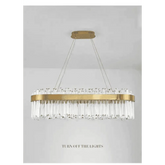 Gold Dia 80cm Crystal Ceiling Pendant Luxury Modest Crystal Chandelier Round Crystal Chandelier - GiFTiFY