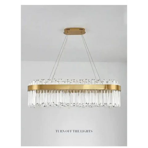 Gold Dia 80cm Crystal Ceiling Pendant Luxury Modest Crystal Chandelier Round Crystal Chandelier - GiFiFY