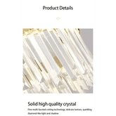 Gold Dia 80cm Crystal Ceiling Pendant Luxury Modest Crystal Chandelier Round Crystal Chandelier - GiFTiFY